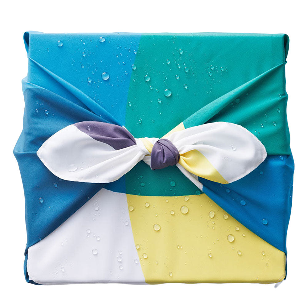 撥水加工 万能風呂敷 100×100cm まる柄 ブルー・グリーン