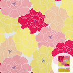 撥水加工 万能風呂敷 100×100cm 牡丹 ローズ Adeline Klam