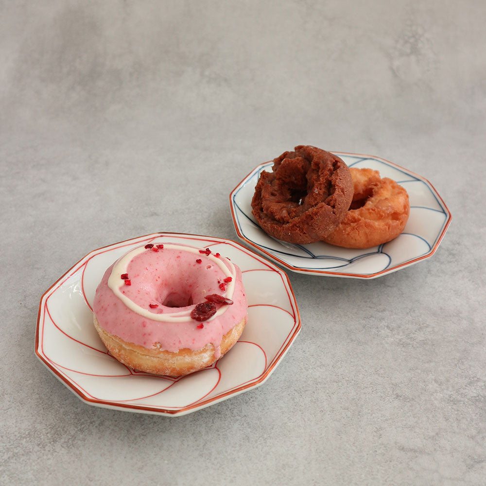 波佐美焼 | 磁器製皿 Φ15cm / 5.9inch ネジリ線 青