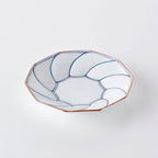 波佐美焼 | 磁器製皿 Φ15cm / 5.9inch ネジリ線 青