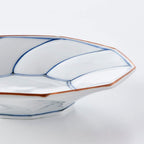 波佐美焼 | 磁器製皿 Φ15cm / 5.9inch ネジリ線 青