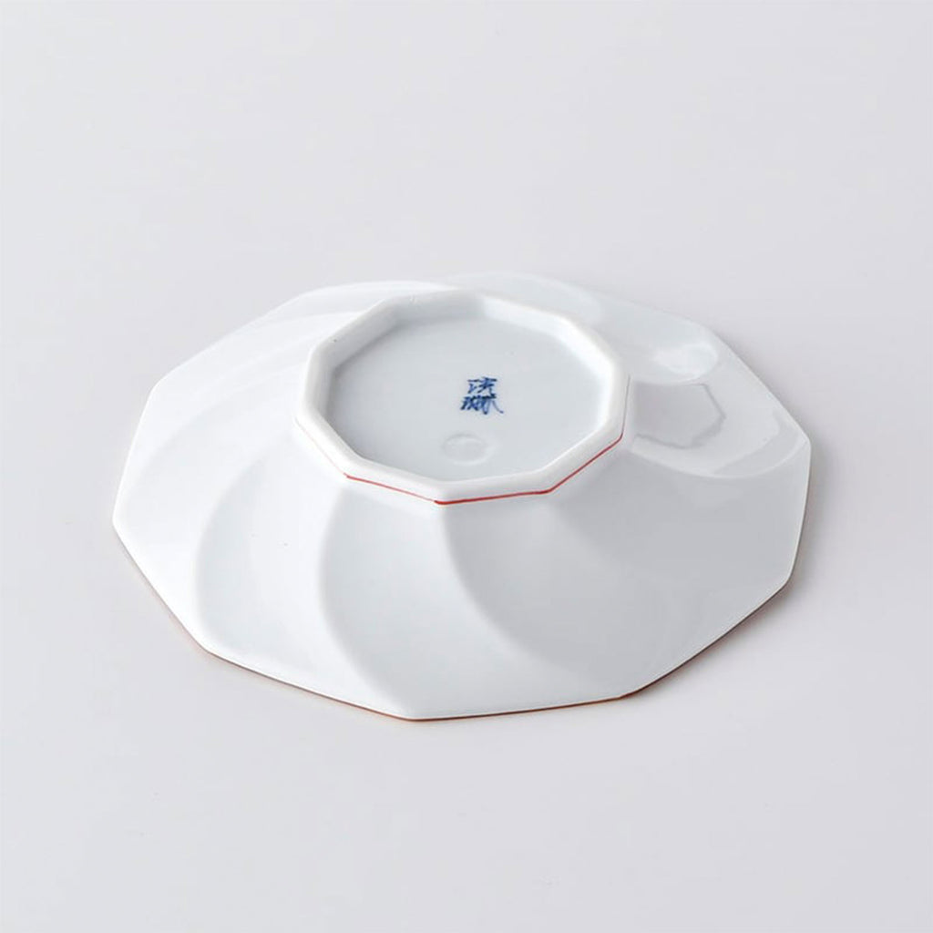 波佐美焼 | 磁器製皿 Φ15cm / 5.9inch ネジリ線 青