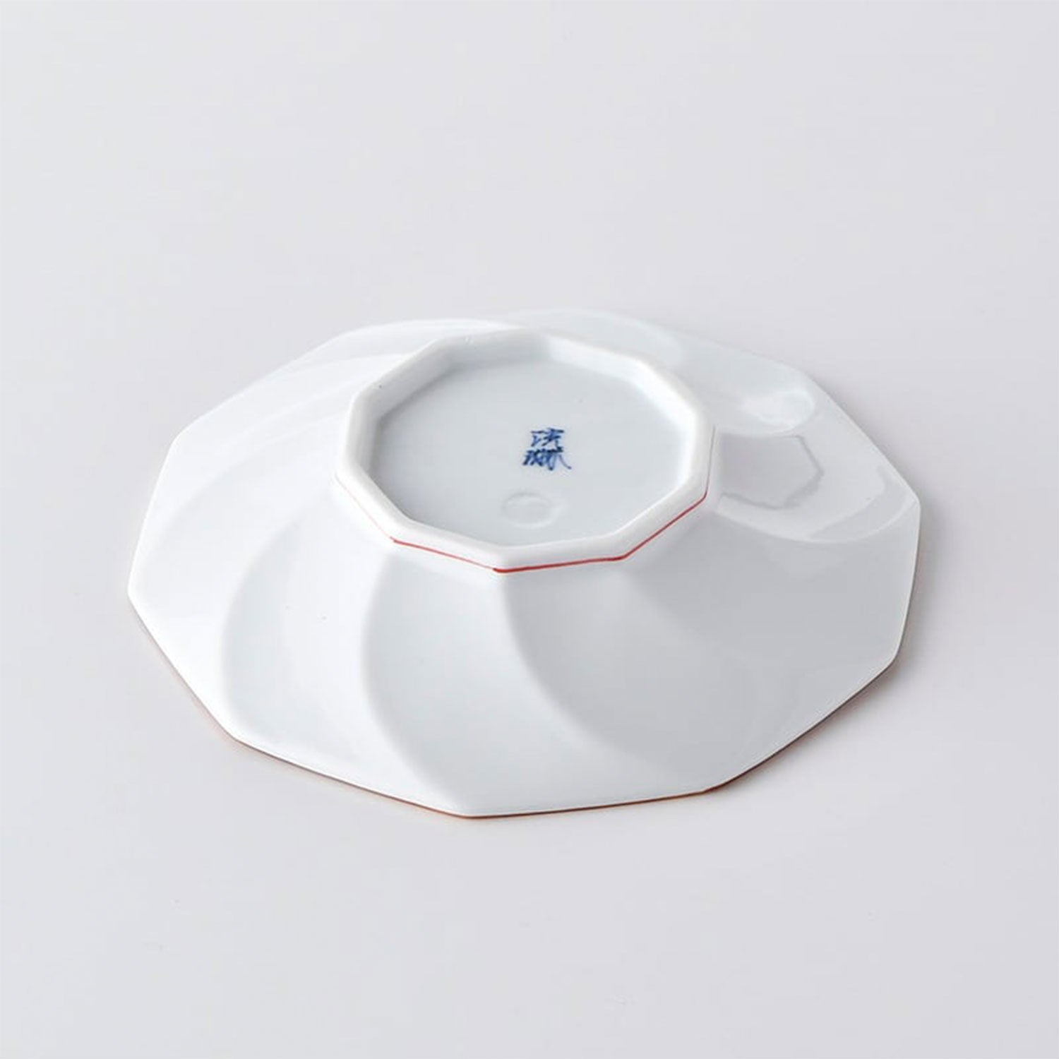 波佐美焼 | 磁器製皿 Φ15cm / 5.9inch ネジリ線 青